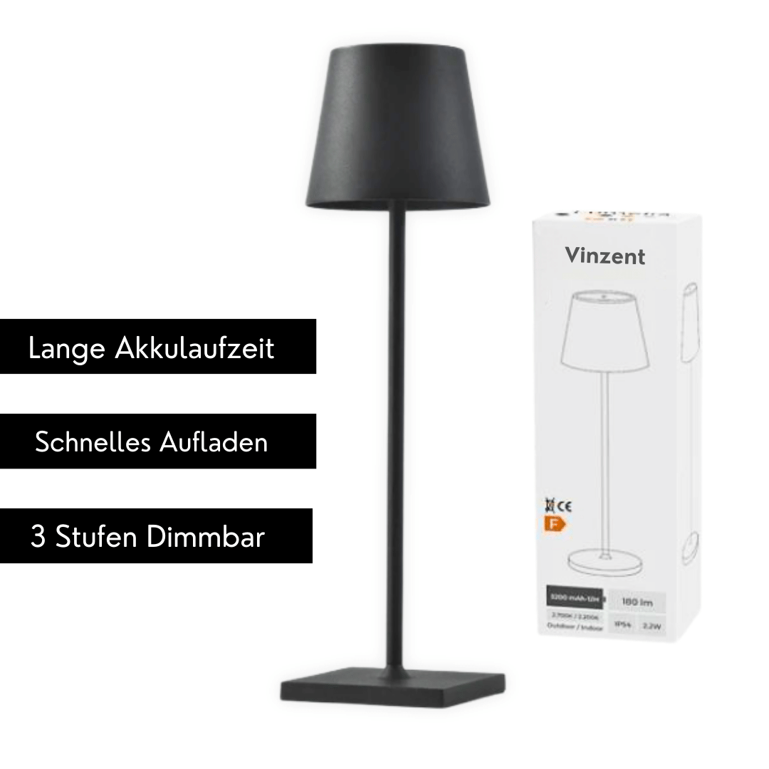 Vinzent - Kabellose Designer Lampe