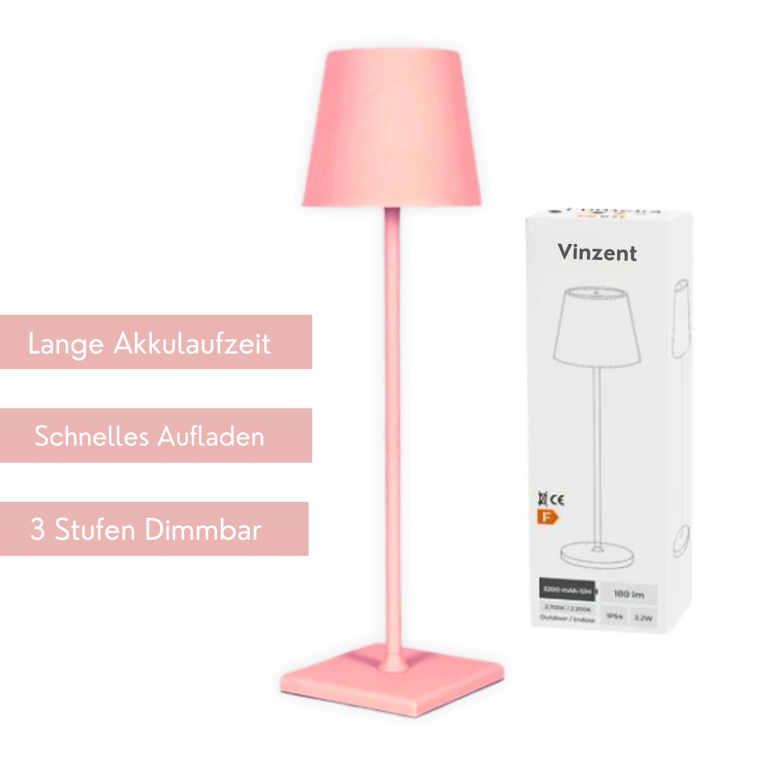 Vinzent - Kabellose Designer Lampe