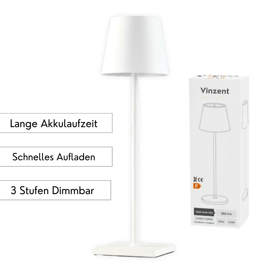 Vinzent - Kabellose Designer Lampe