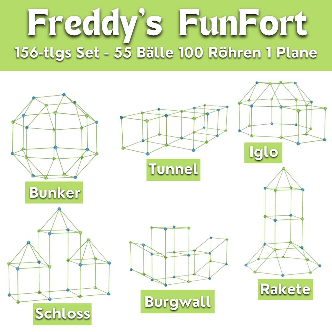 Freddys FunFort - 3D Röhrenbaukasten