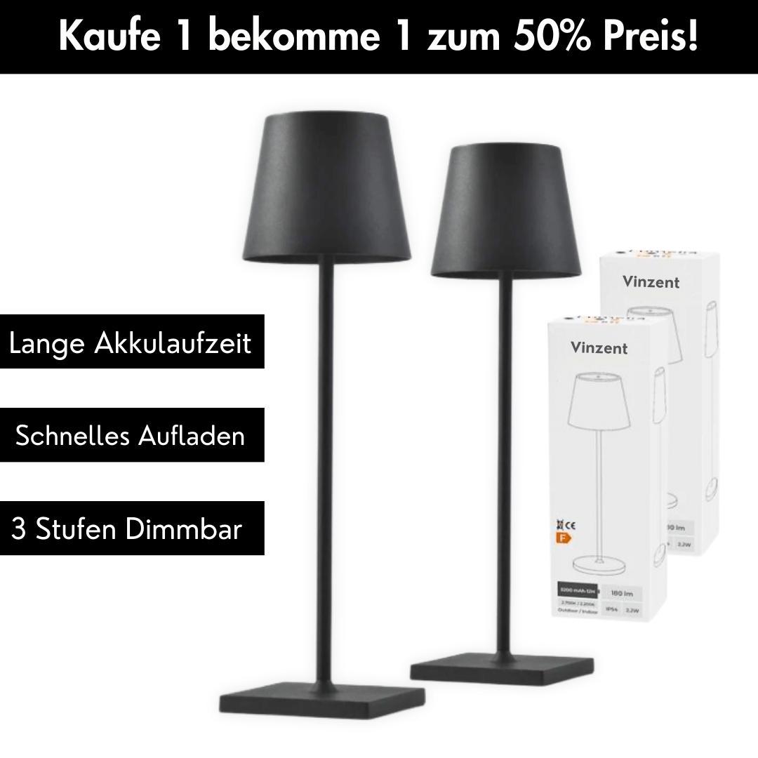 Vinzent - Kabellose Designer Lampe