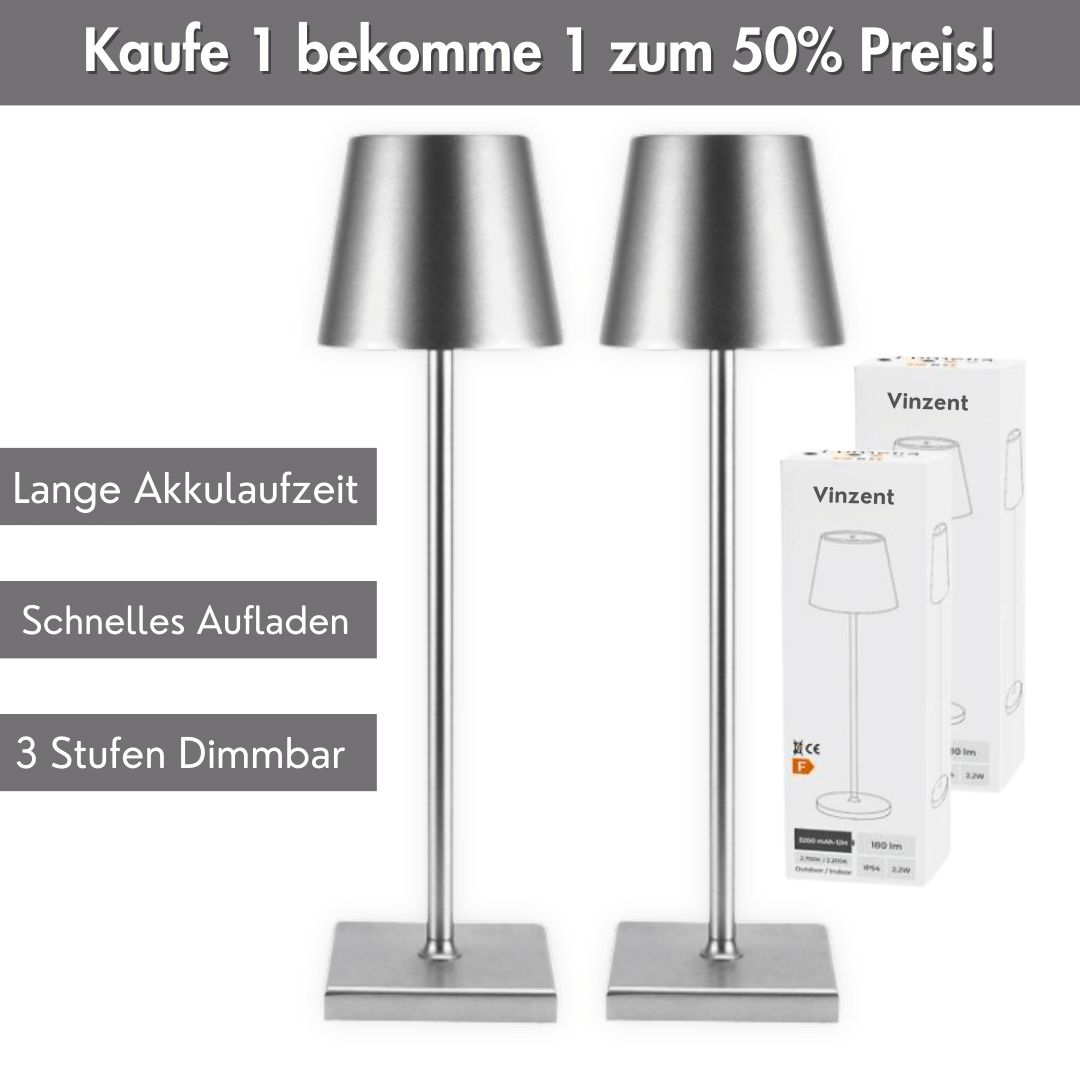 Vinzent - Kabellose Designer Lampe