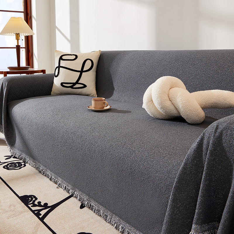 Chenille-Königsumhang fürs Sofa